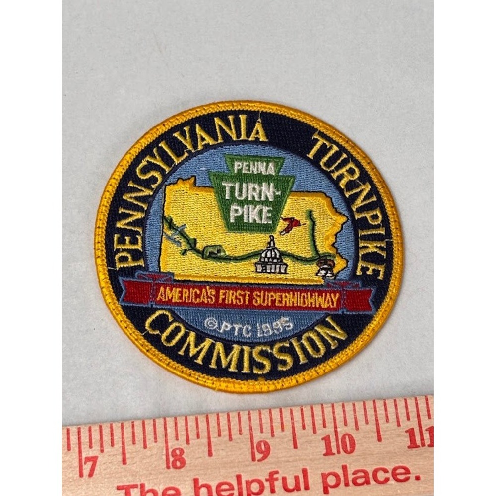 Vintage 1995 Pennsylvania Turnpike Commission Patch America's First Superhighway